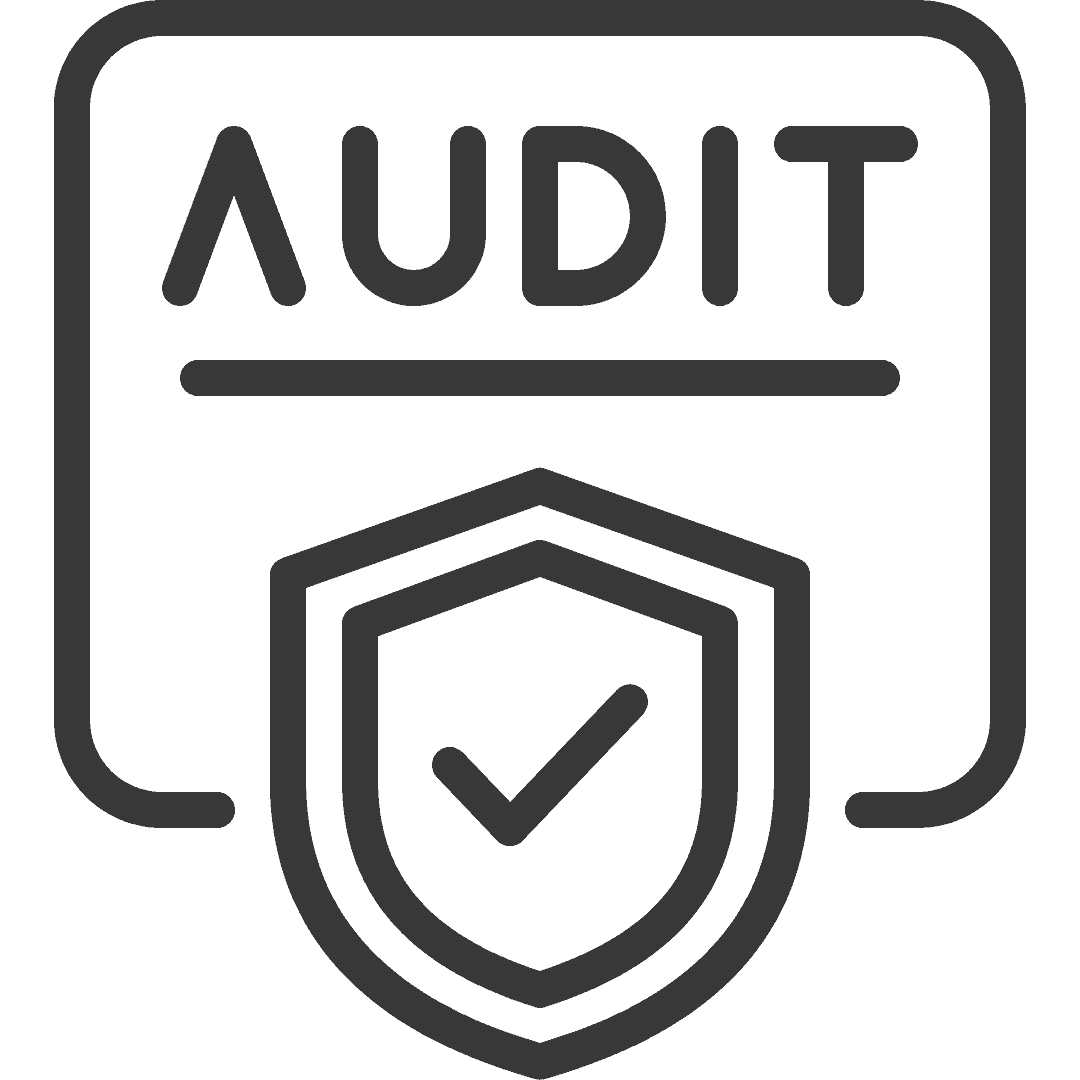 Grafik, die den Prozess der Cyber-Audits in verschiedenen Phasen darstellt.