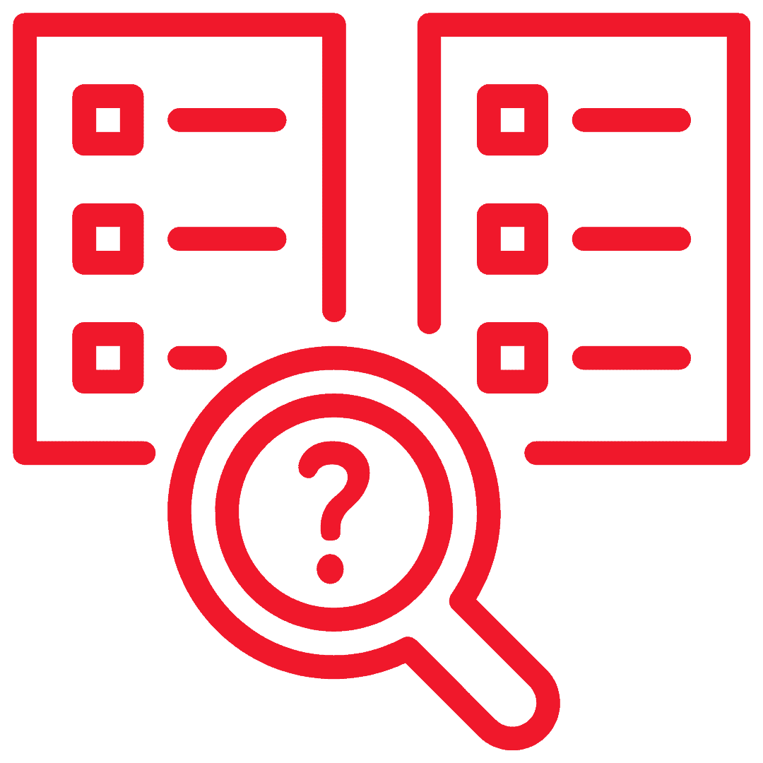 Ein rotes Rechteck auf einem weißen Hintergrund ohne weitere Details.