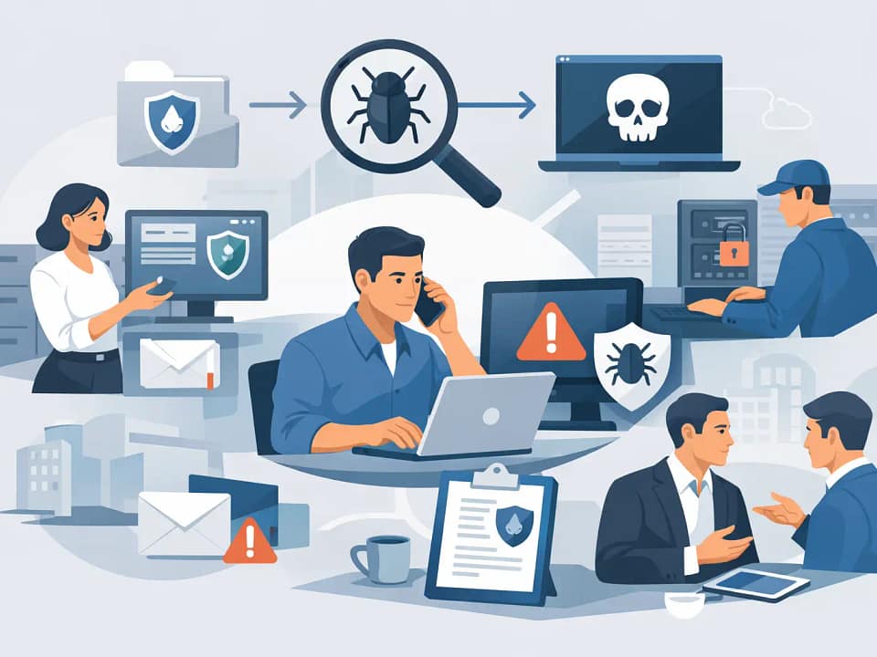 Cyber-Schadenmeldung im Unternehmen: Ablauf