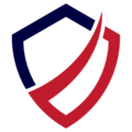 Westfalen-Versicherungsmakler Logo in Blau und Rot, stilisierter Schildsymbolik, klarer Markenauftritt