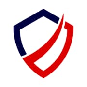 Logo der Westfalen Versicherungsmakler mit rot-blauen Farben und stilisiertem Schild-Design.