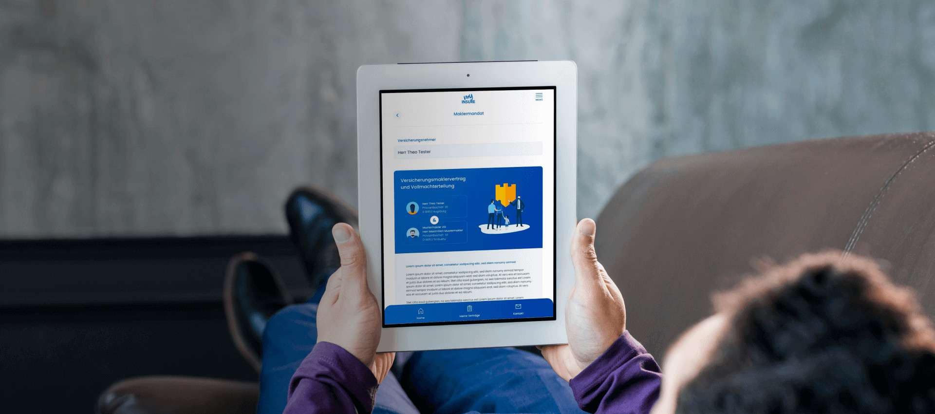 Versicherungsmanager / Versicherungsapp: Digitaler Versicherungsordner beim Versicherungsmakler in Köln.