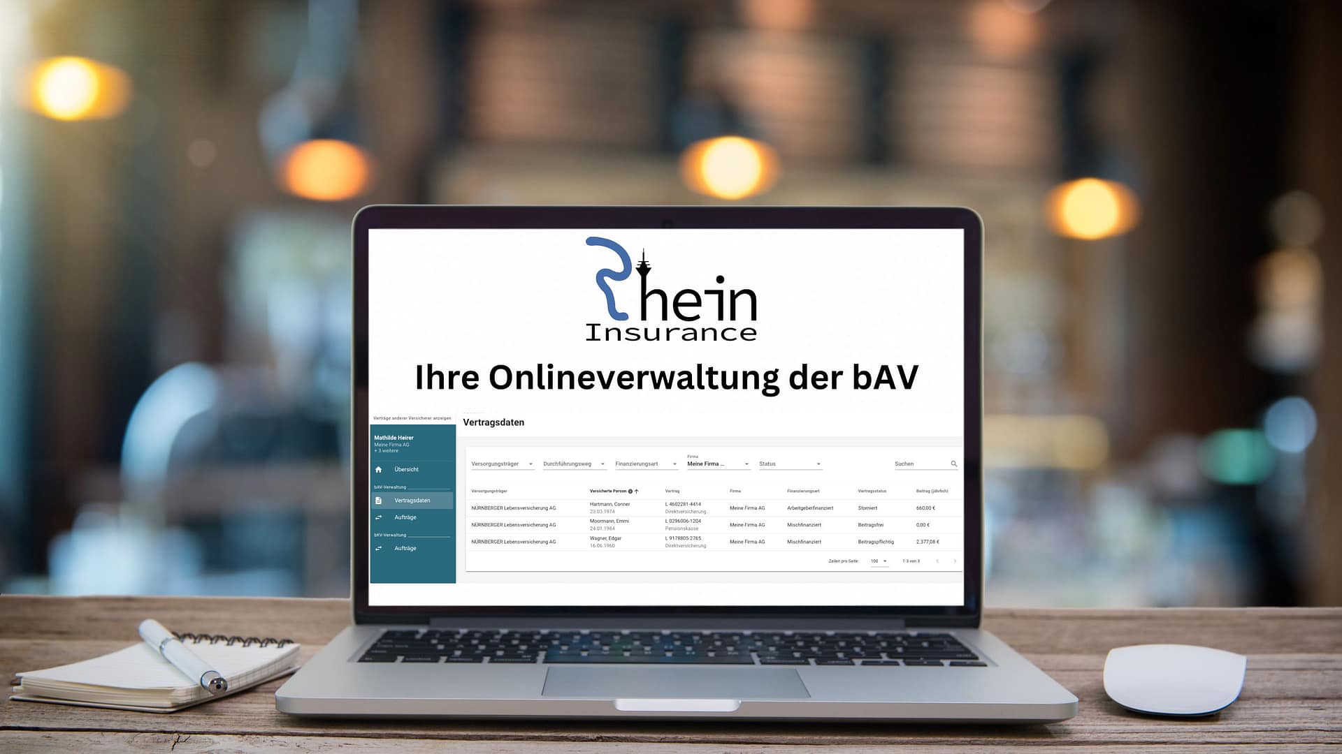 Betriebliche Altersvorsorge, Betriebsrente, Betriebliche Altersversorgung, Betriebliche Rentenversicherung, BAV